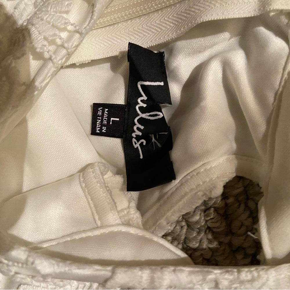 Lulus White Lace Halter Dress - Picture 3 of 3